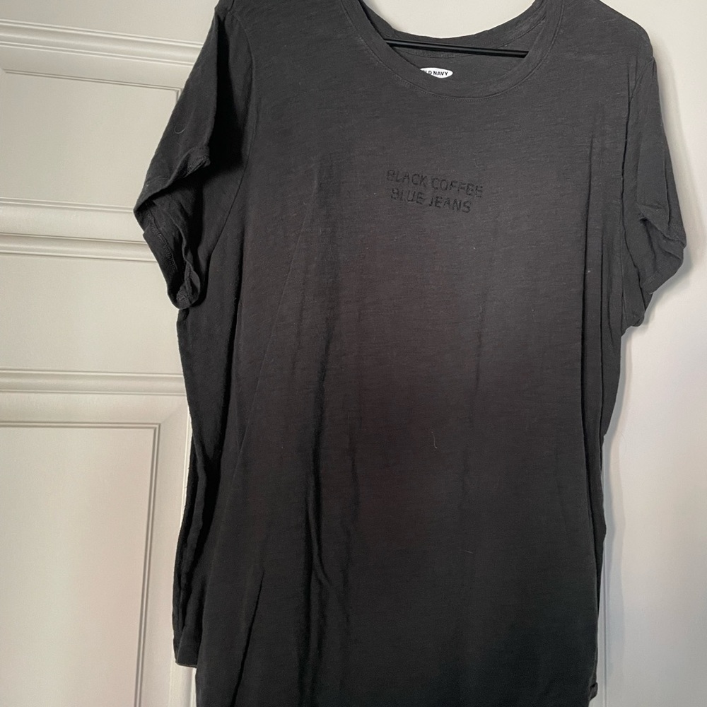 “Black coffee, Blue jeans” tee shirt